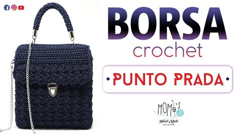 borsa all uncinetto punto prada|TUTORIAL BORSA ALL'UNCINETTO .